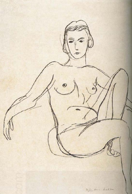 Henri Matisse Nude sitting oil painting picture